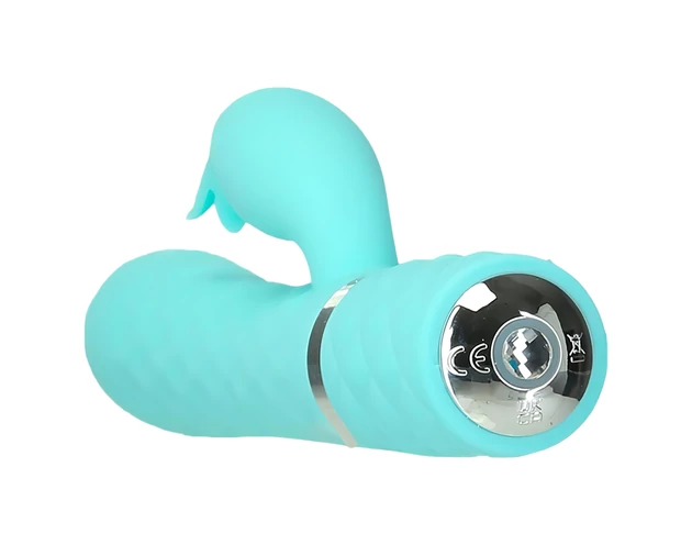 Pillow Talk Lively - akkus, csiklókaros vibrátor (türkiz)