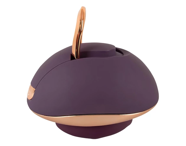 Belou - akkus, forgó, vulva masszírozó vibrátor (lila)