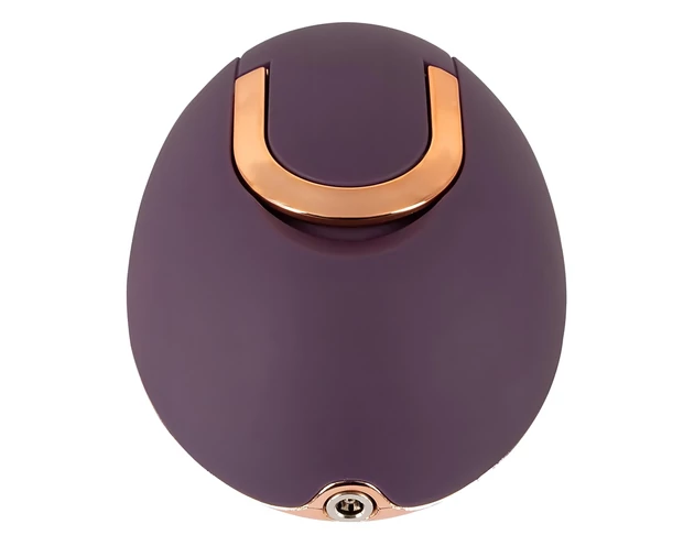 Belou - akkus, forgó, vulva masszírozó vibrátor (lila)