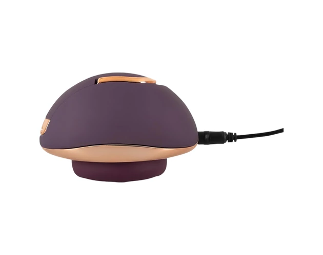 Belou - akkus, forgó, vulva masszírozó vibrátor (lila)