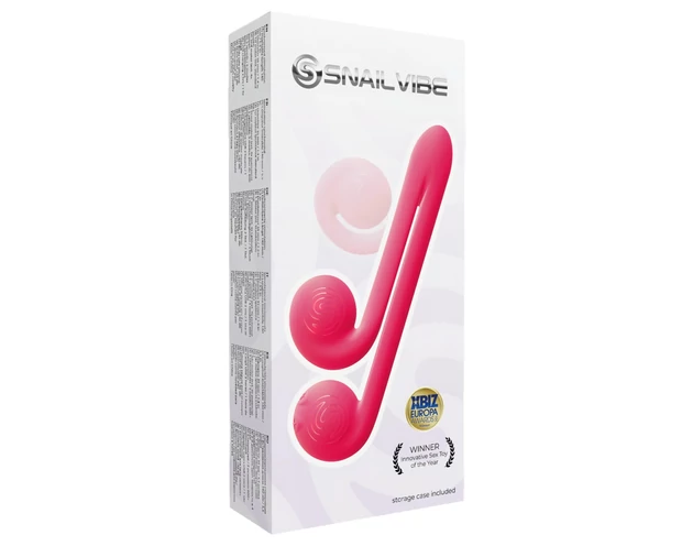 Snail Vibe Duo - akkus, 3in1 stimuláló vibrátor (pink)