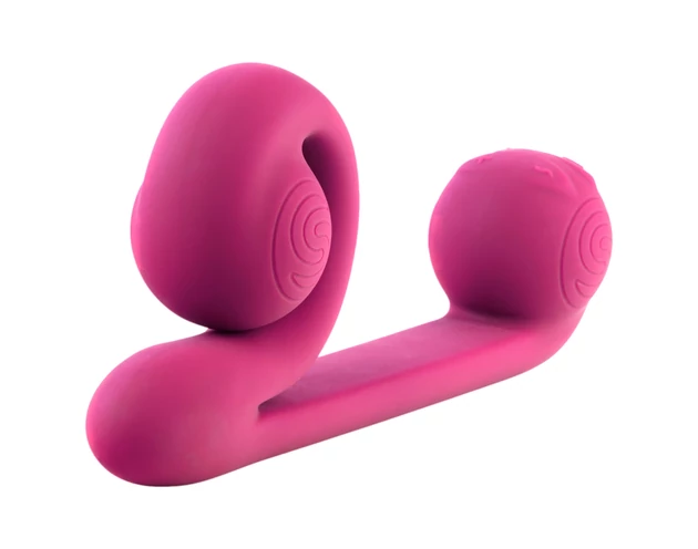 Snail Vibe Duo - akkus, 3in1 stimuláló vibrátor (pink)