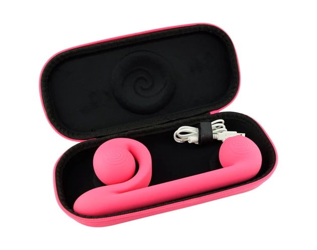 Snail Vibe Duo - akkus, 3in1 stimuláló vibrátor (pink)