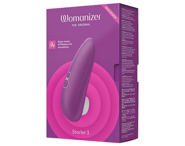 Womanizer Starlet 3 - léghullámos csiklóizgató (lila)