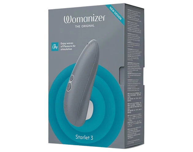 Womanizer Starlet 3 - léghullámos csiklóizgató (szürke)