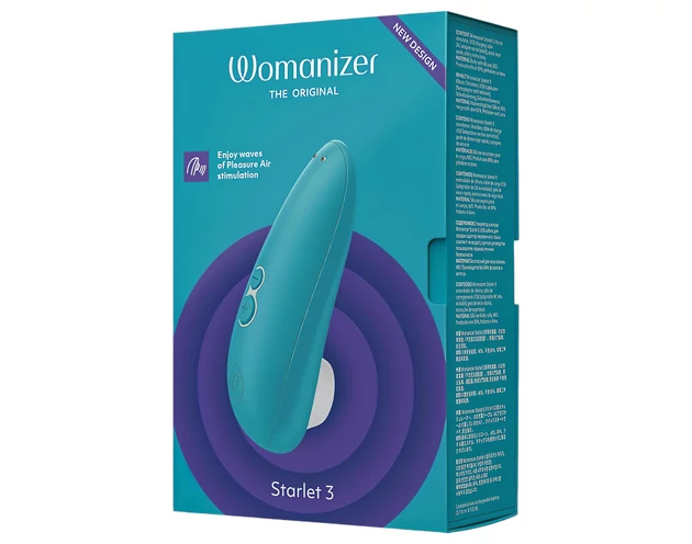 Womanizer Starlet 3 - léghullámos csiklóizgató (türkiz)