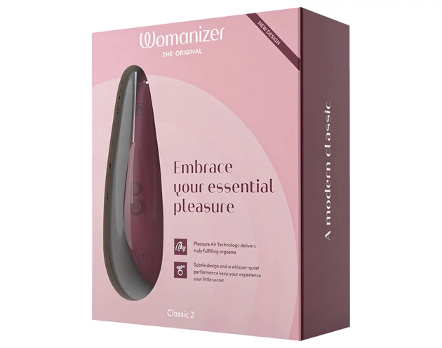 Womanizer Classic 2 - akkus, léghullámos csiklóizgató (piros)