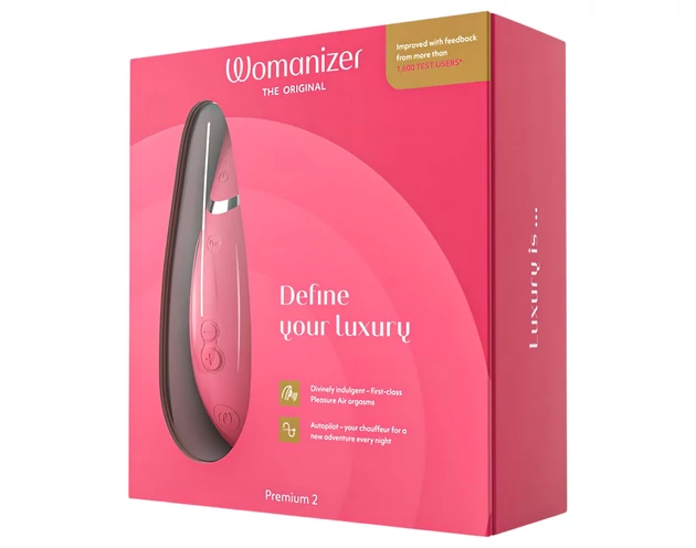 Womanizer Premium 2 - léghullámos csiklóizgató (pink)