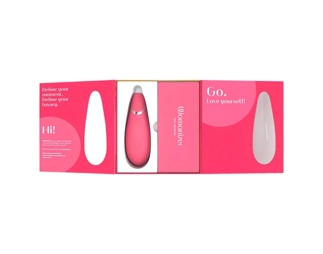 Womanizer Premium 2 - léghullámos csiklóizgató (pink)