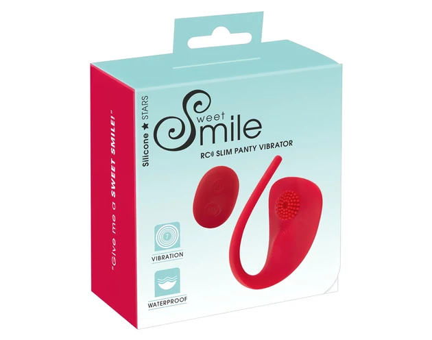 SMILE Slim Panty - akkus, rádiós csikló vibrátor (piros)