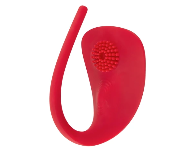SMILE Slim Panty - akkus, rádiós csikló vibrátor (piros)