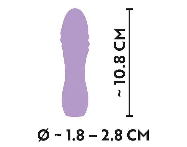 Cuties Mini 3 - akkus, vízálló, spirál vibrátor (lila)