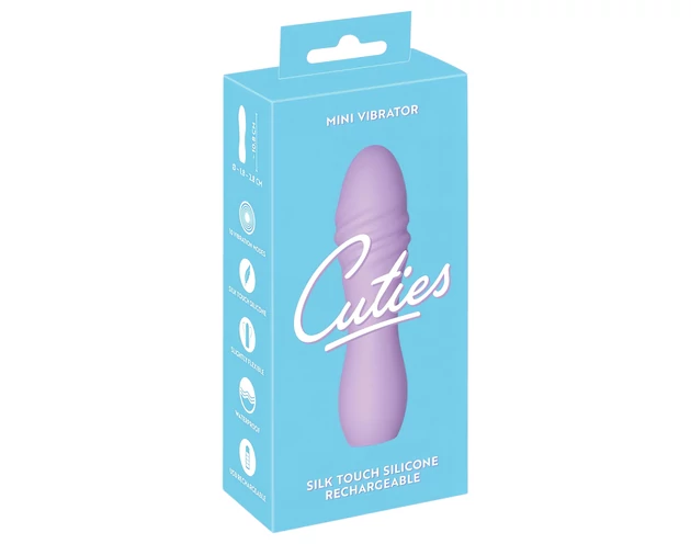 Cuties Mini 3 - akkus, vízálló, spirál vibrátor (lila)