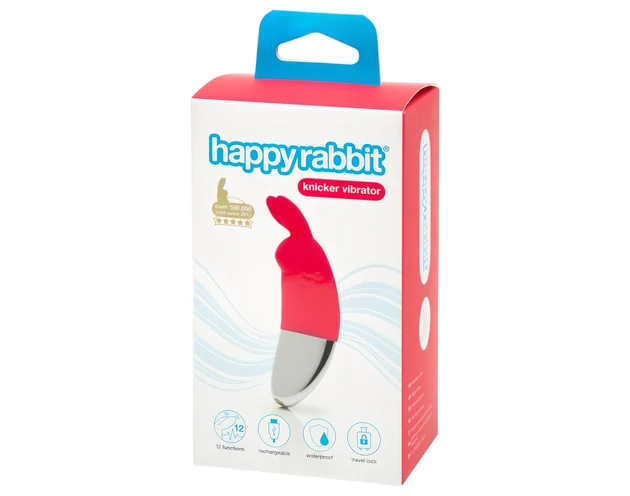Happyrabbit Knicker - akkus csikló vibrátor (piros)