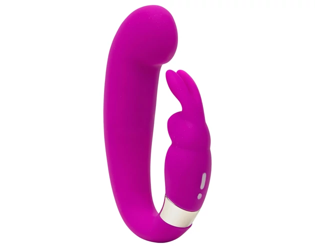 Happyrabbit Mini G - akkus, csiklókaros G-pont vibrátor (lila)