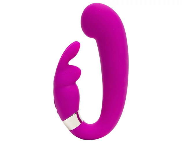 Happyrabbit Mini G - akkus, csiklókaros G-pont vibrátor (lila)