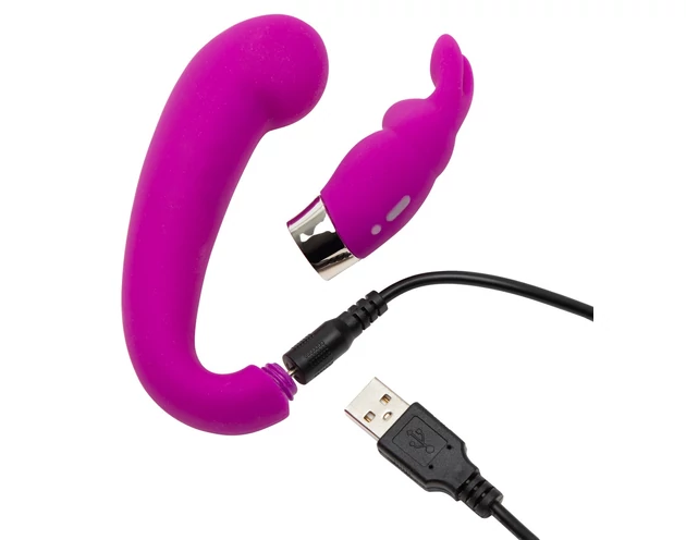 Happyrabbit Mini G - akkus, csiklókaros G-pont vibrátor (lila)