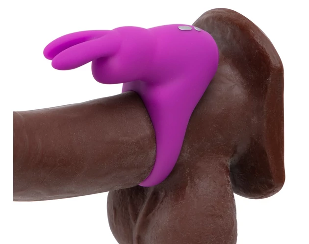 Happyrabbit Cock Kit - vibrációs péniszgyűrű tárolóval (lila)