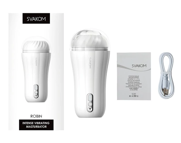 Svakom Robin - akkus maszturbátor (fehér)