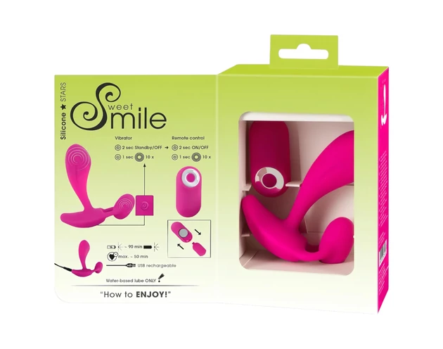 SMILE RC - akkus, rádiós G-pont vibrátor (pink)