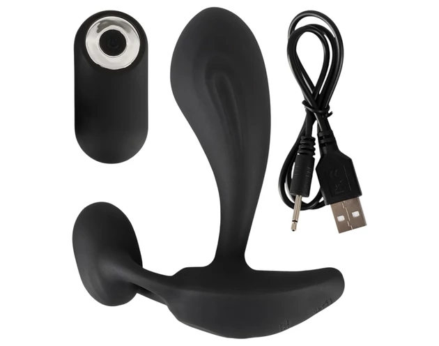 Rebel RC - 2in1 prosztata vibrátor (fekete)