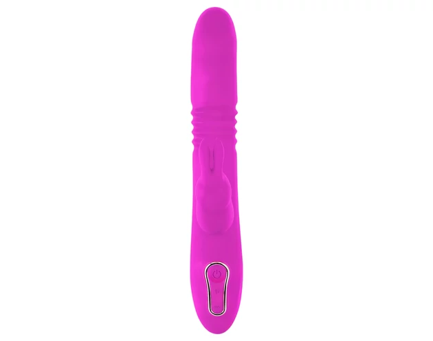 SMILE Rabbit - akkus, csiklókaros lökő-forgó vibrátor (pink)