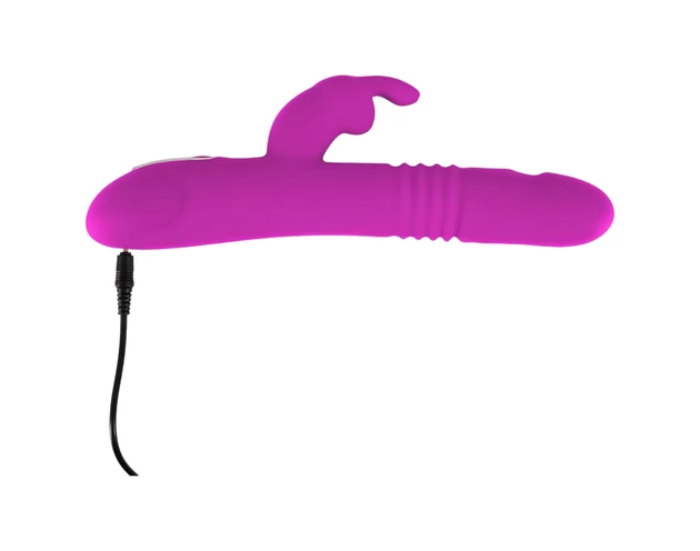 SMILE Rabbit - akkus, csiklókaros lökő-forgó vibrátor (pink)