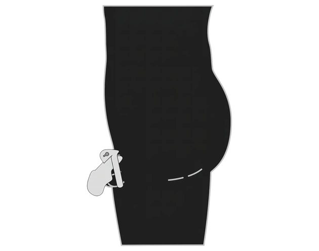 Fetish - fém pénisz ketrec (ezüst)