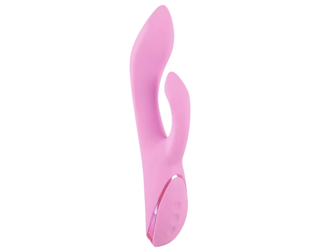 SMILE Nodding - akkus, csiklókaros, bólogató vibrátor (pink)
