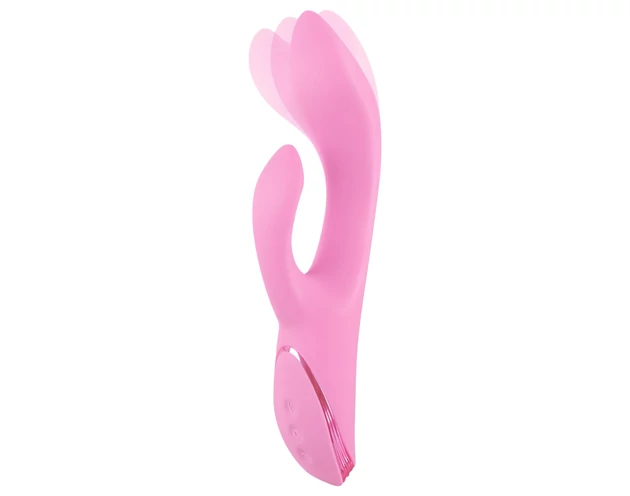 SMILE Nodding - akkus, csiklókaros, bólogató vibrátor (pink)