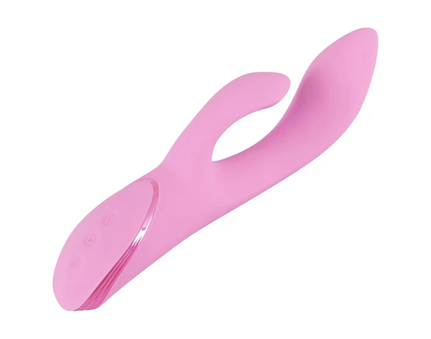 SMILE Nodding - akkus, csiklókaros, bólogató vibrátor (pink)