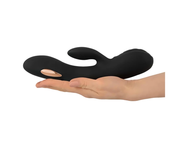 XOUXOU - akkus, csiklókaros elektro vibrátor (fekete)