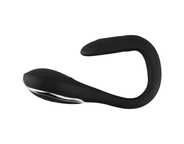 Penis Plug Dilator - akkus, vibrációs dilátor (1cm) - fekete