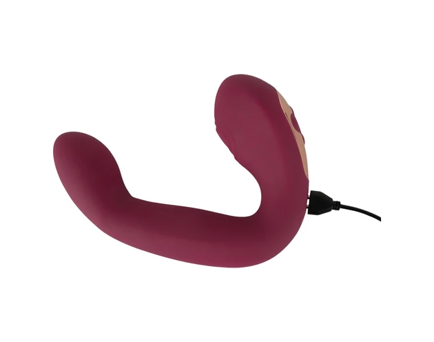 Javida Thumping - pulzáló G-pont és csikló vibrátor (piros)