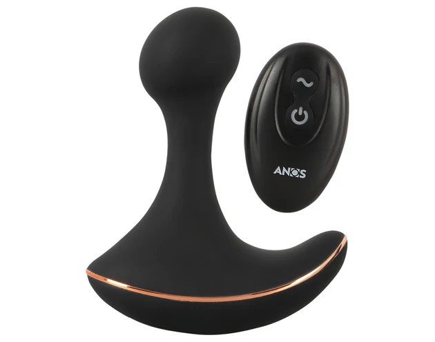 ANOS - vízálló anál vibrátor (fekete)