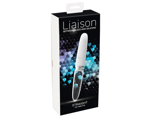 Liaison Straight - akkus, LED vibrátor (átlátszó-fehér)