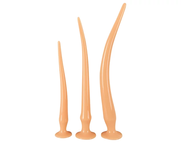 You2Toys - extra hosszú plug dildó szett (3 részes) - natúr