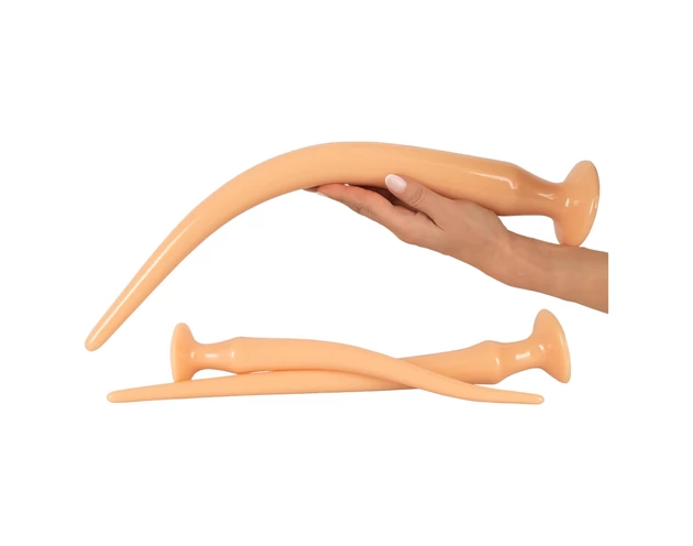 You2Toys - extra hosszú plug dildó szett (3 részes) - natúr