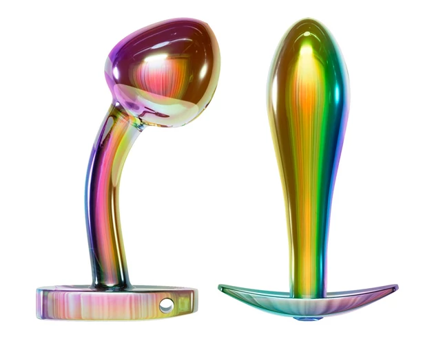ANOS Metal Rainbow - fém anál plug szett (2 részes)
