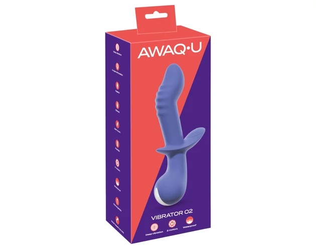 AWAQ.U 2 - akkus, 2 motoros G-pont vibrátor (lila)