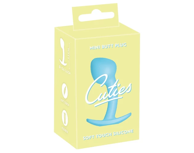 Cuties Mini Butt Plug - szilikon anál plug - kék (2,6cm)
