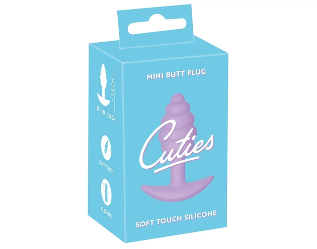 Cuties Mini Butt Plug - szilikon anál plug - lila (2,8cm)