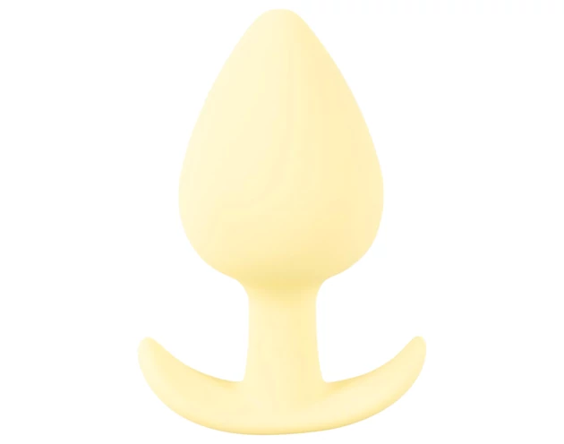 Cuties Mini Butt Plug - szilikon anál plug - sárga (3,1cm)