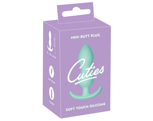 Cuties Mini Butt Plug - szilikon anál plug - menta (2,3cm)