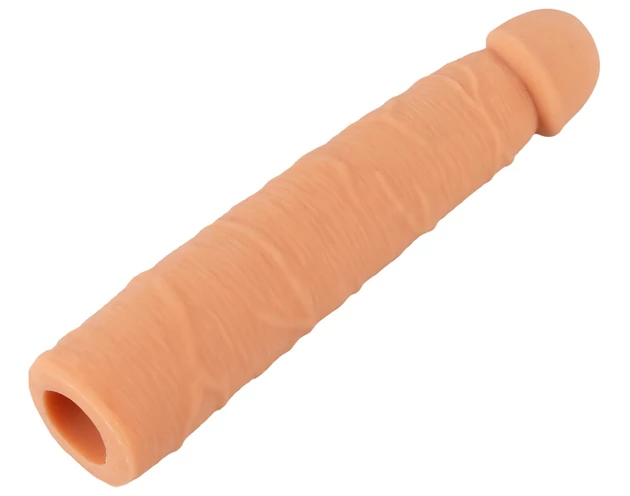 Nature Skin - hosszabbító, vastagító péniszköpeny (24cm)