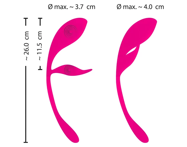 SMILE - akkus, rádiós vibrációs tojás (pink)