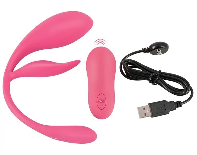 SMILE - akkus, rádiós vibrációs tojás (pink)