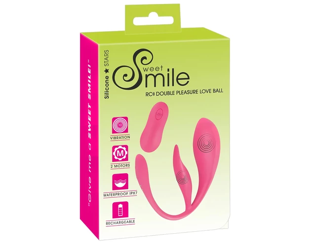 SMILE - akkus, rádiós vibrációs tojás (pink)