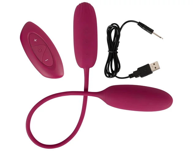 Smile Love Egg Duo - vibrációs tojás (popsi+punci)