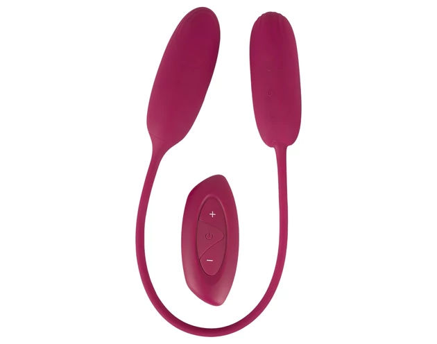 Smile Love Egg Duo - vibrációs tojás (popsi+punci)